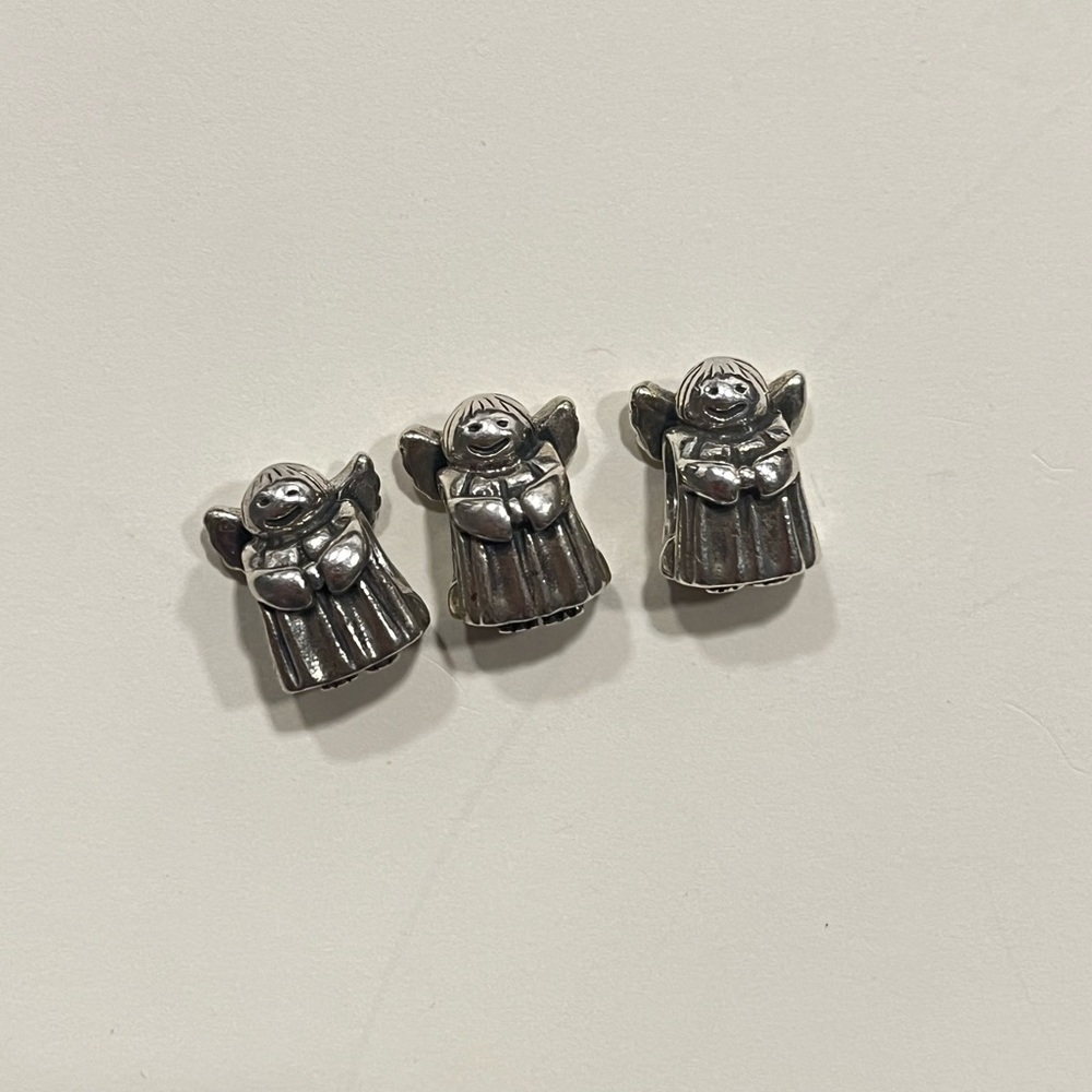 (sold) Authentic Pandora Angel of Hope sterling silver charm retired